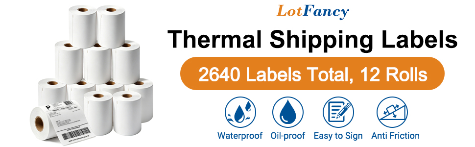 4x6 thermal labels with Dymo 4XL 1744907 shipping labels thermal printer