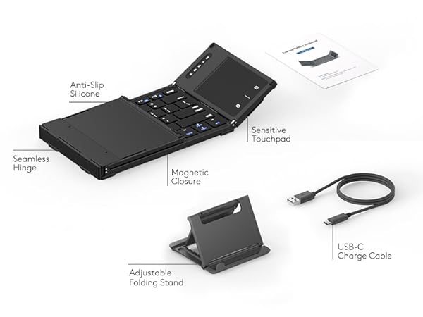 Package includes foldable stand