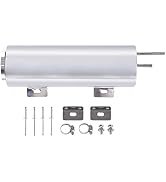 FGJQEFG 3 x 9 Inches Universal Radiator Coolant Overflow Puke Tank Bottle Catch Can Polished Stai...