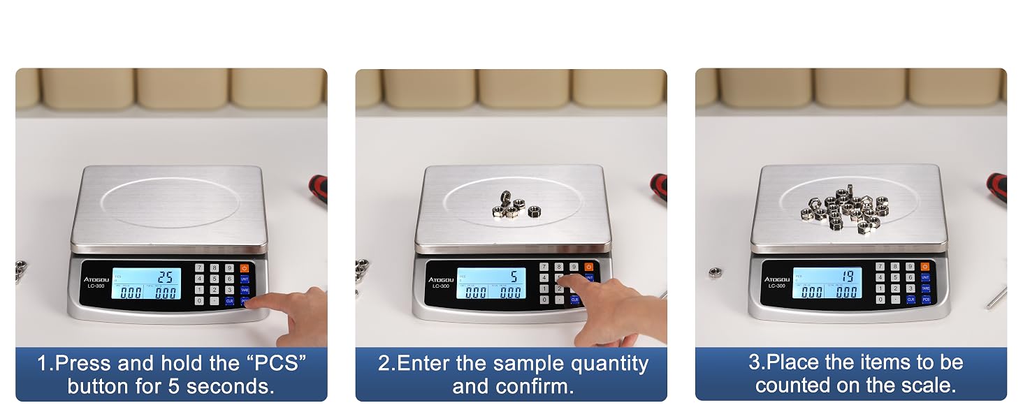 ATOGOU 110lb/50kg Large Digital Kitchen Scale
