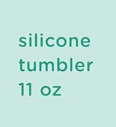 Silicone Tumbler with Handle, Lid + Straw 11 oz
