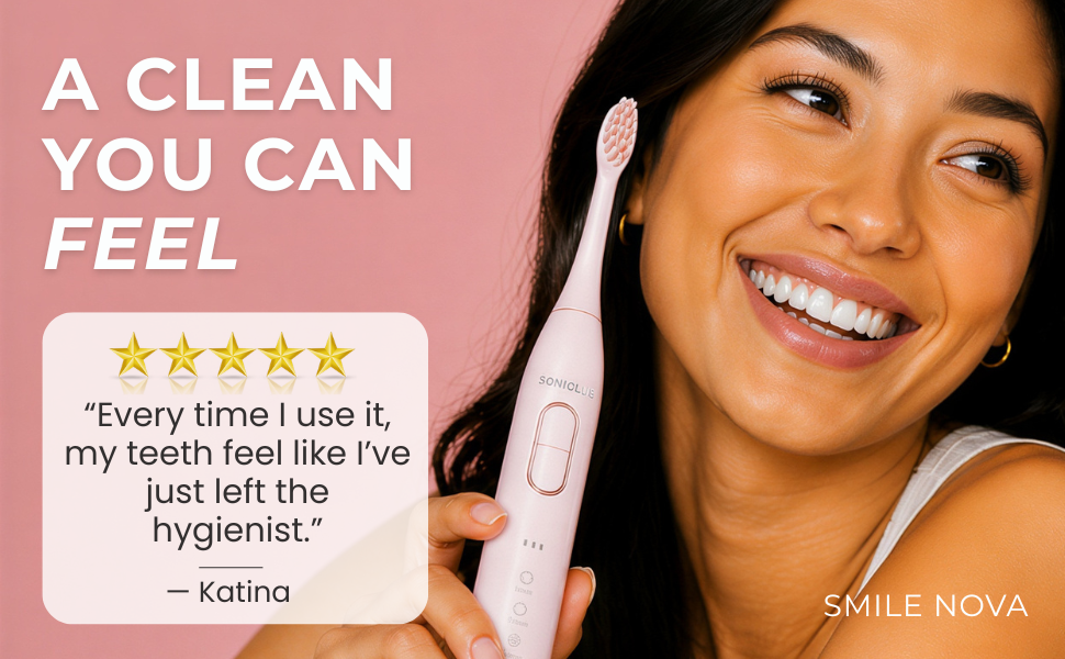 Pink Electric Toothbrush for Adults