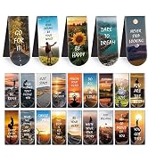 Magnetic Bookmarks, 46PCS Inspirational Slogan Nature Scenery Pattern Bookmarks, Encourage Yourse...