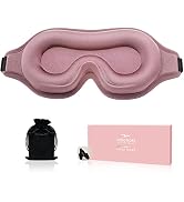 Sleep Mask for Men Women, Upgraded 3D Contoured Cup Eye mask Blindfold, Block Out Light, Eye mask...