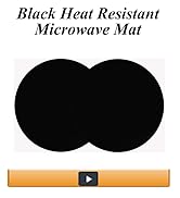 Silicone Microwave Mat 12 Inch, Non Stick Turntable Mat for Kitchen, BPA Free Multi-Purpose Heat ...