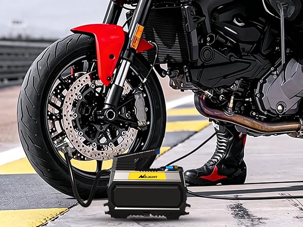 Nilight portable tire inflator with digital pressure gauge