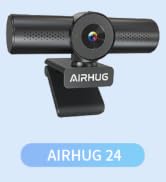 AIRHUG 4K 30fps Webcam - Sony 16MP Sensor, PDAF Autofocus, Auto Light Correction, Dual Omnidirect...