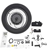 Electric Bike Conversion Kit, 48V 1500W 20" Rear Wheel Hub Motor Wheel Kit Rear Wheel Powerful Mo...