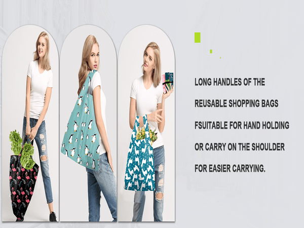 Reusable Grocery Shopping Bags Groceries Totes