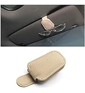 VAGURFO Car Sunglasses Holder Visor, Leather Magnetic Sunglasses Holder Eyeglass Hanger Clip for ...