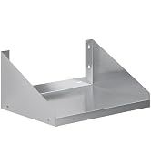 AmGood Stainless Steel Microwave Shelf | NSF Certified | Appliance Shelf | Heavy Duty | Commercia...
