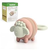 haakaa Twisty Tilly Silicone Sheep Teether, Soft Textures for Sore Gums, Easy-to-Grip Rotating Ri...