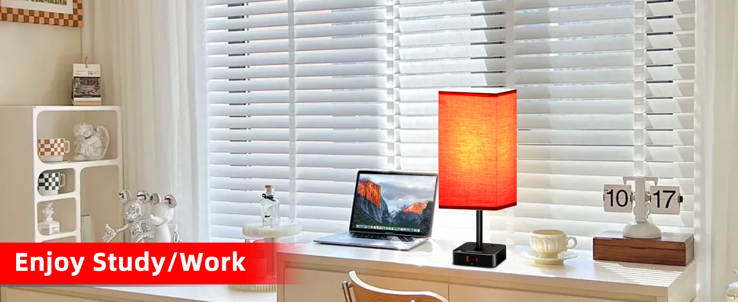 Bedroom Table Lamp with Remote Operation Control