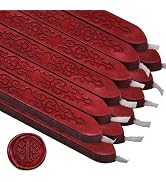 12PCS Sealing Wax Candles, Wax Seal Sticks with Wick,Making Seals Decoration for Thanks Card Enve...