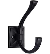 TUNNY 5 Pack Antique Design Wall Hanging Coat Hooks - Matte Black Coat Hooks Towel Hook for Entry...