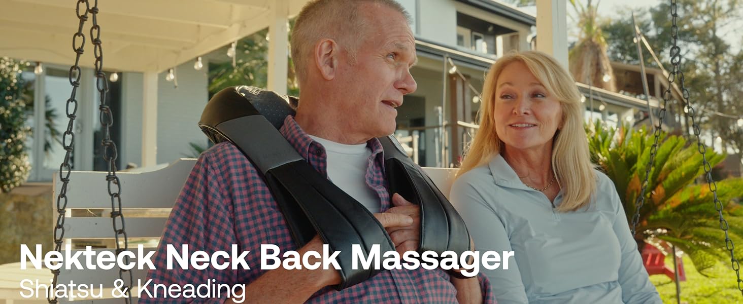 nekteck neck back massager cordless