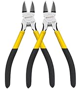6.5" Wire Cutters, 2 Pack, BOOSDEN Wire Flush Cutters,Precision Side Cutter,Spring Loaded Cutting...