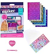 Cool Maker, Mix & Mani Foil Nail Kit with 6 Sheets & Stickers for 5 DIY Manicures (Packaging May ...