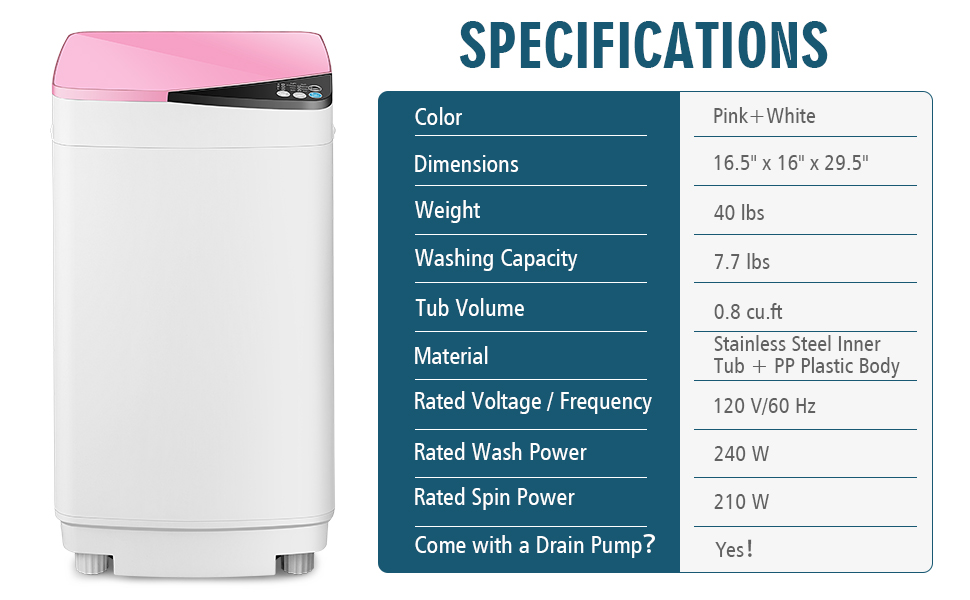 2 in 1 Portable Washing Machine