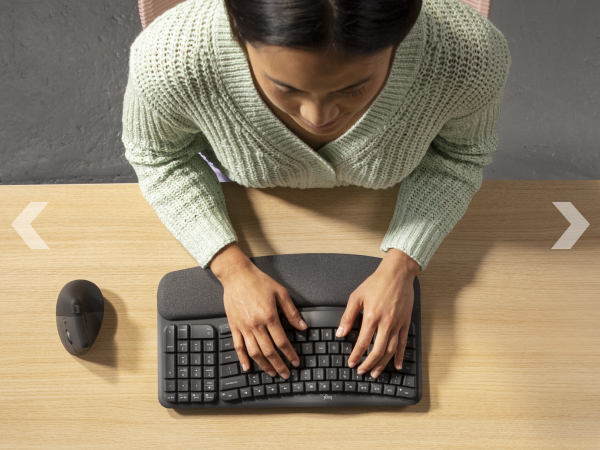 wave keys for business wireless ergonomic compact keyboard
