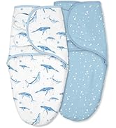 CIVARUA KIDS Baby Swaddles for Newborn Organic Cotton,Soft & Snug Newborn Velcro Swaddle 0-3 Mont...