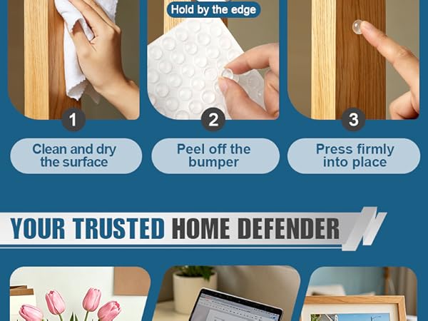 Clear Cabinet Bumpers Self Adhesive for Furniture