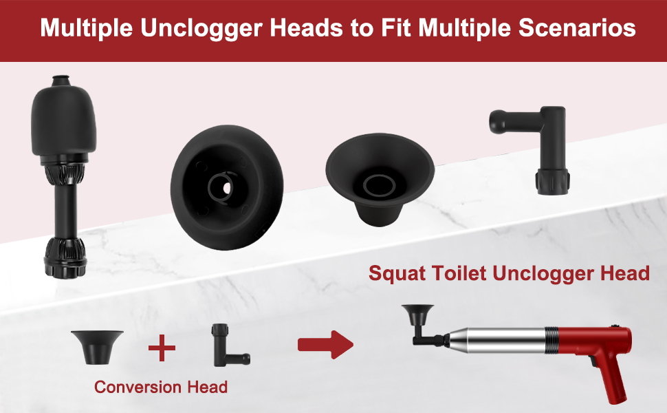 Unclogger Heads