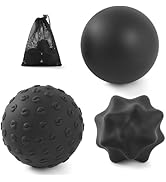 JIEJUNJIE Massage Balls for Myofascial Release,Yoga Deep Tissue,Trigger Point Therapy & Foot Plan...