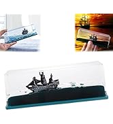 Chilifuli Cruise Ship Fluid Drift Bottle, Unsinkable Boat in a Box, Titanic Model Liquid Wave Dec...