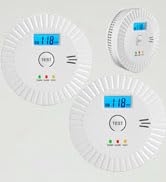 3 Packs Smoke and Carbon Monoxide Detector Powered by Battery,Portable Smoke Detector Carbon Mono...