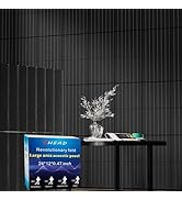 BSHEAD 8 Pack Self-Adhesive Fold Soundproof Wall Panels, 24 x 12 x 0.47 in Sound Proof Foam Panel...