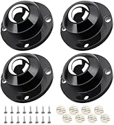 LSWhee 1 Inch Self Adhesive Caster Wheels, 360° Stick on Wheels for Furniture Kitchen Appliance R...