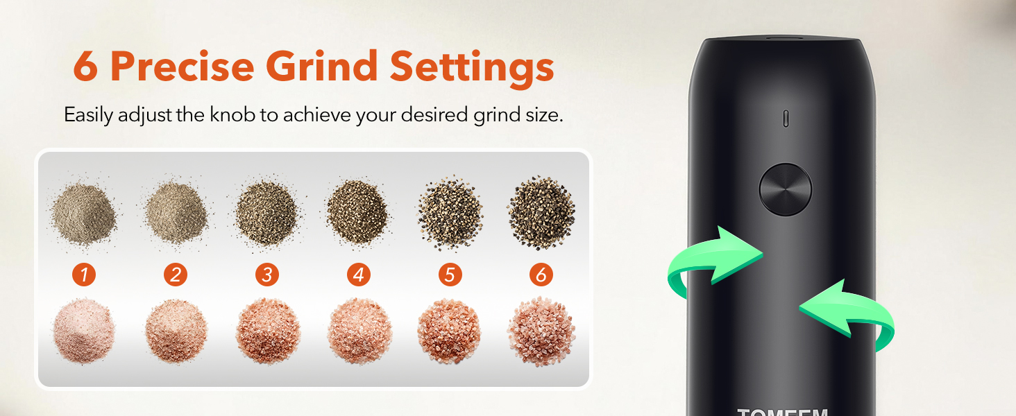 Electric Salt and Pepper Grinder Set
