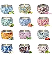Scented Candles Set Gift, Super Value 12 Pack 2.5 oz Aromatherapy Candles for Home Scented, Natur...