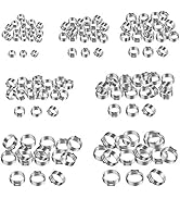 Proster 130pcs Single Ear Stepless Hose Clamps - 304 Hose Clamps Assortment 7-21mm Stainless Stee...