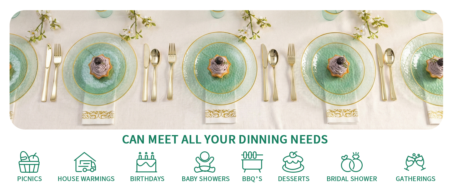 plastic plates sets