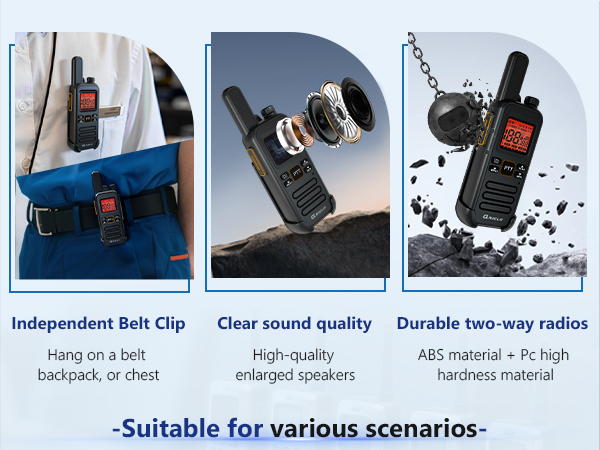 Clear sound quality