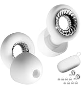 RIFOVN Ear Plugs for Sleeping, Reusable Silicone Earplugs with 28dB Noise Reduction, Noise Cancel...