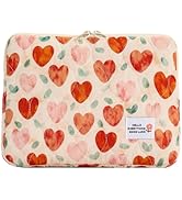 HICARRY Puffy Laptop Sleeve Case Cute Computer Bag, 14 Inch Flower Printed Quilted Laptop Carryin...