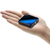 Xuniktek 10000mAh Small Power Bank,Fast Charge Mini Portable Charger, USB C Input/Output with Ext...