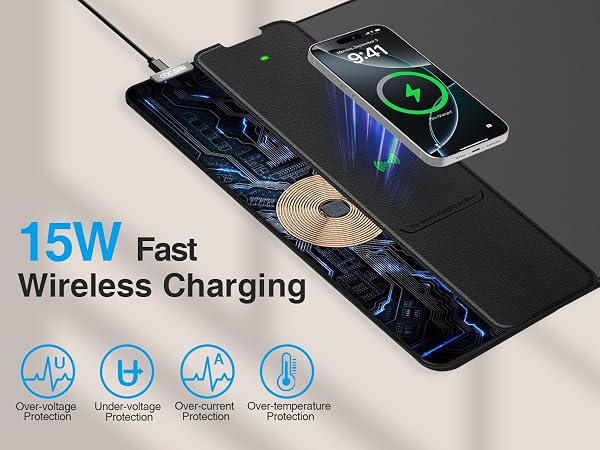 Wireless Charging Mouse Pad