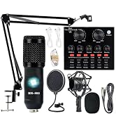 Podcast Equipment Bundle, BM-800 Condenser with Voice Changer, Recording Studio Package - Podcast...