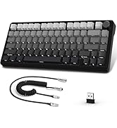 ATTACK SHARK X85 Wireless Mechanical Gaming Keyboard with Knob Hot Swappable BT/2.4GHz/USB-C Side...