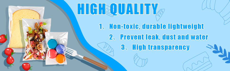 clear bags for packaging durable