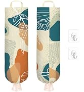 JIAODIREN Plastic Bag Holder, 2-Pack Grocery Bag Organizer Holder, Reusable Wall Mounted Shopping...
