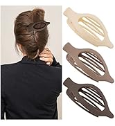 ATODEN Flat Claw Clips for Thick Hair Alligator Hair Clips 3Pcs Hair Claw Clips for Thin Hair Duc...