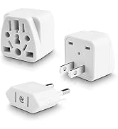 UK to US Plug Adapter EU to US Plug Adapter European Travel Plugs Adapter US to Europe Plug Adapt...