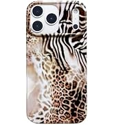 Reezaddin Aesthetic Y2K Cheetah Phone Case for iPhone 17 Pro Max 6.9in,Cute Animal Leopard Zebra ...