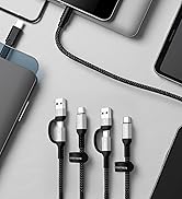 NEGENTTREN 2 in 1 USB C to C Cable 100W (6.6FT, 2Pack), 5A Fast Charging Type A to C Charger Cord...