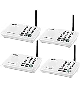 Wuloo Intercoms Wireless for Home 5280 Feet Range 10 Channel 3 Code, Wireless Intercom System for...